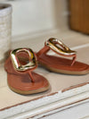 Empress Gold & Brown Sandal