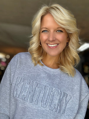 Kentucky Grey on Grey Sweatshirt *Pre-order*