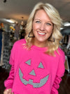 Custom Hot Pink Jack O’ Lantern Sweatshirt *PRE-ORDER*