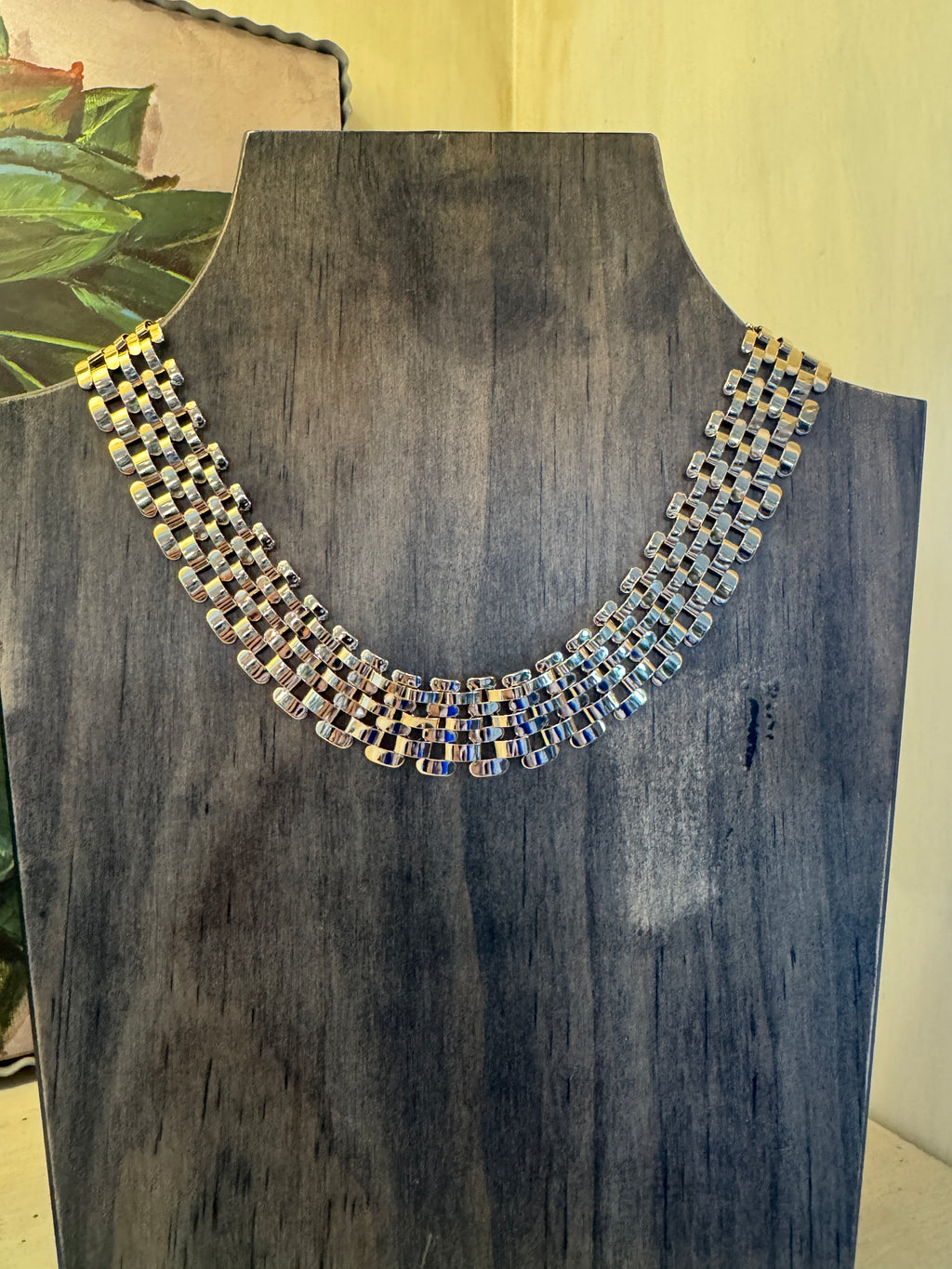 Gold Link Statement Necklace