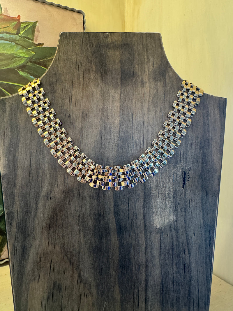 Gold Link Statement Necklace