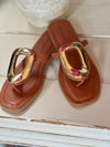 Empress Gold & Brown Sandal