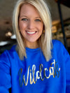 Royal Blue WILDCATS Gold Sweatshirt *Pre-Order*