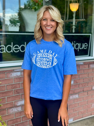 Game Day Cheetah Football Tee *Pre-Order*