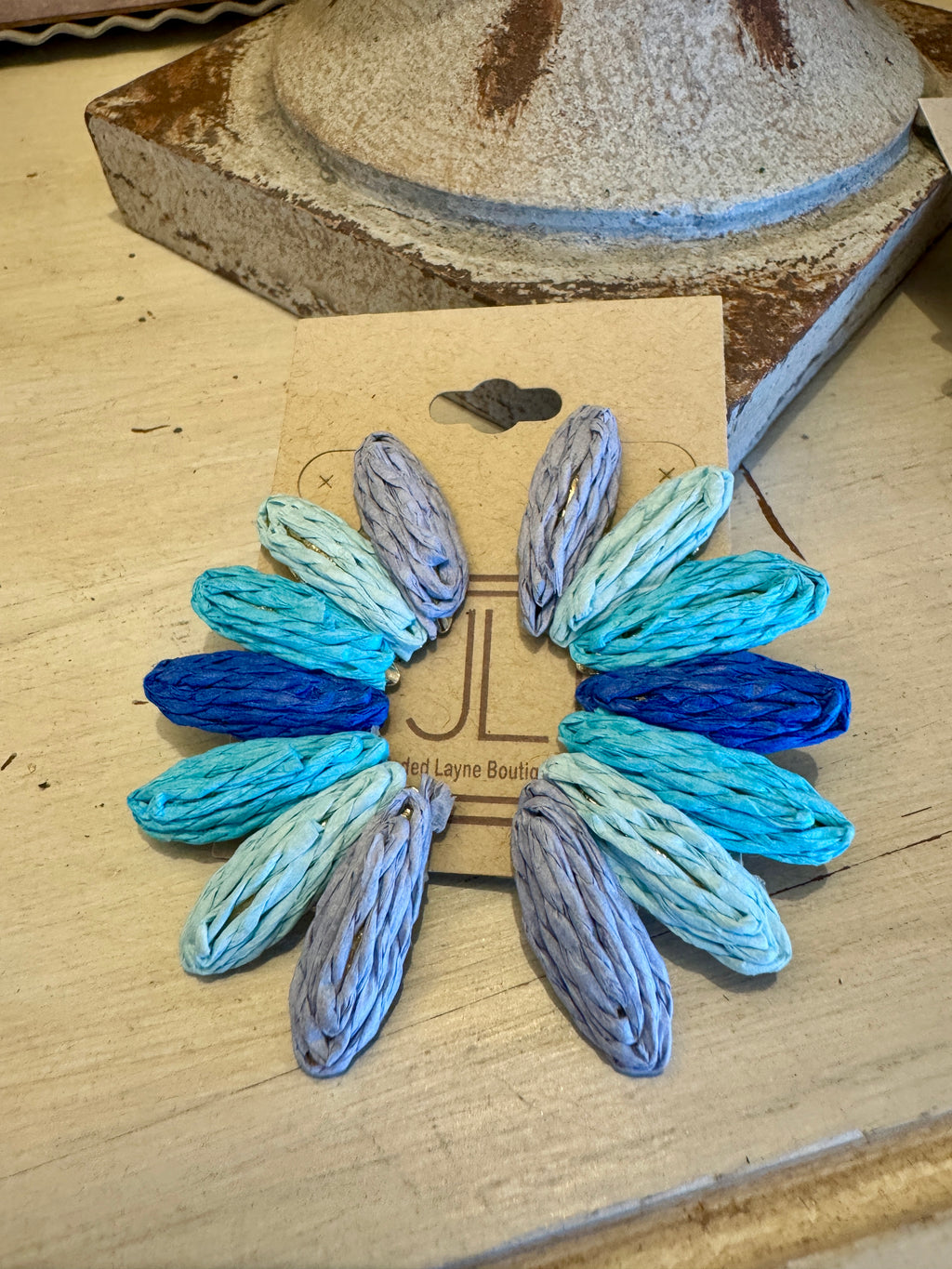 Raffia Statement Earrings
