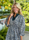 Leopard Print Dress with Neckline Detail
