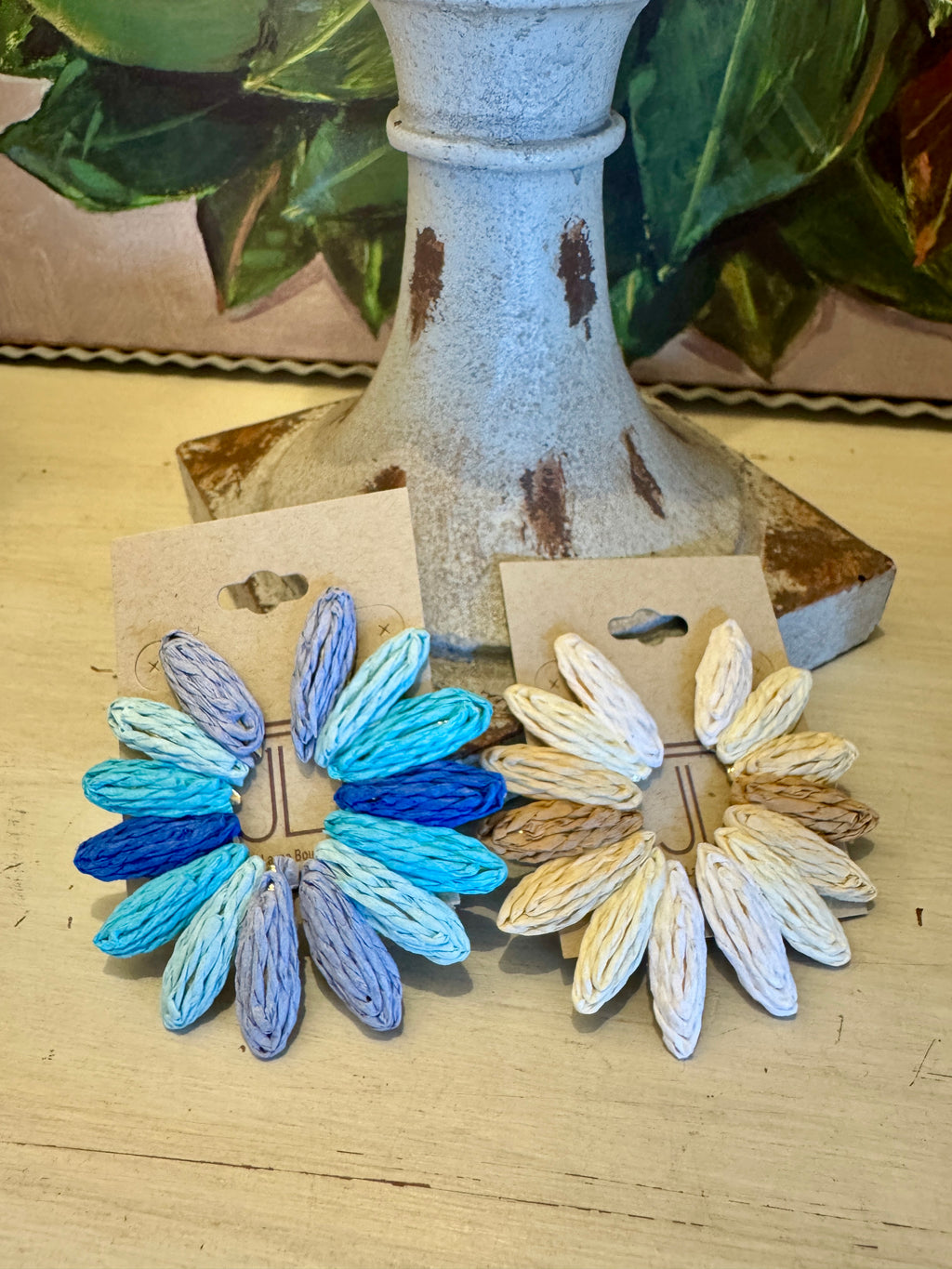 Raffia Statement Earrings