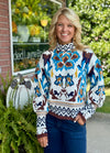 Multi Color Abstract Sweater
