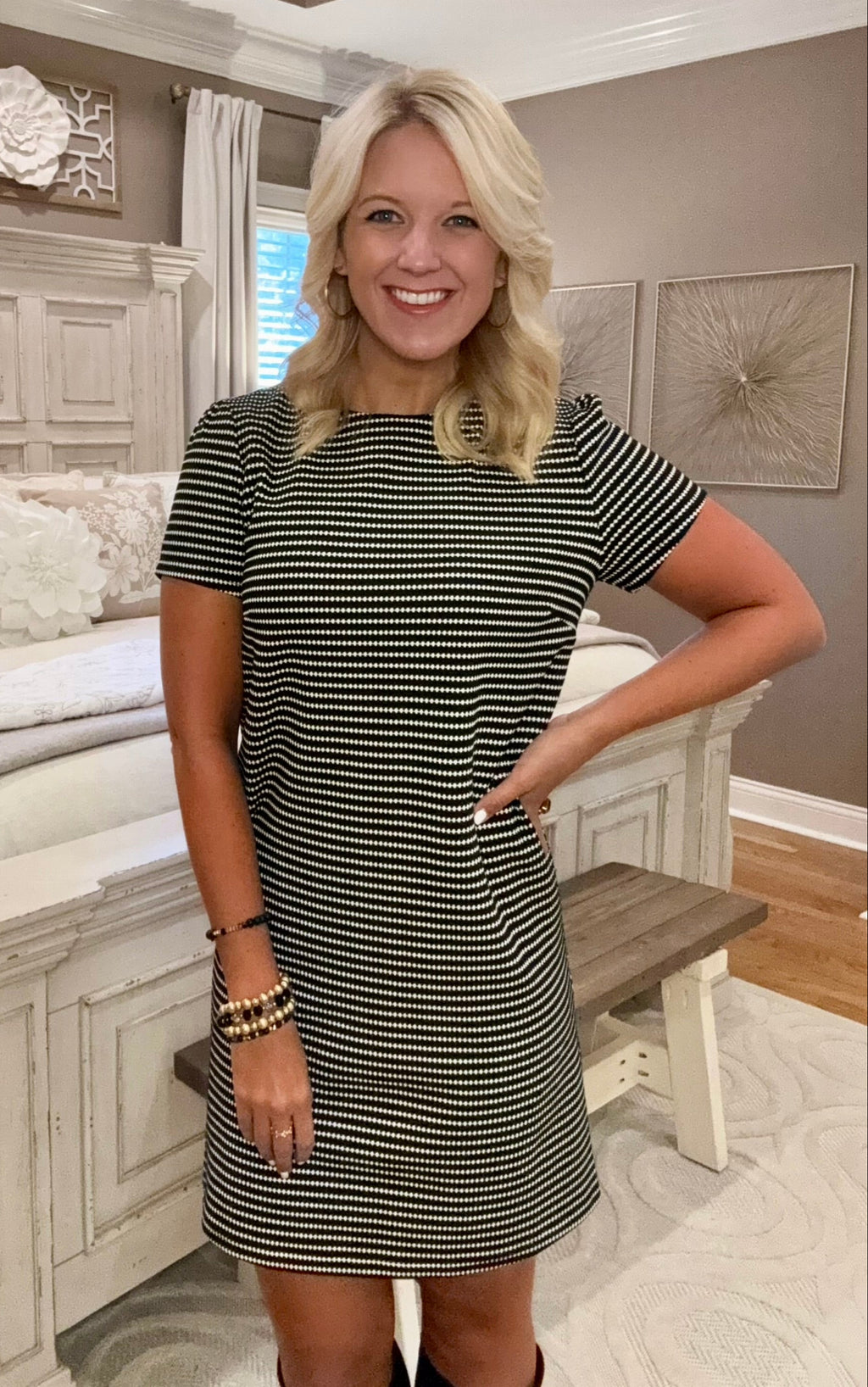 Black & White Stripe Dress