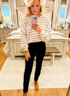 Relaxed Stripe Knit Sweater