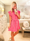 Washed Pink Collared Dress