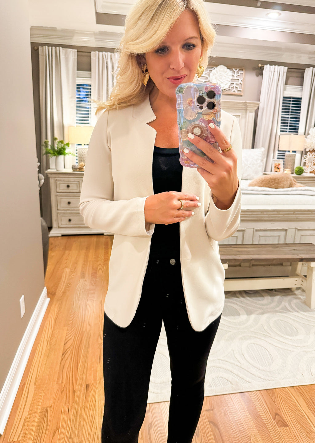 Cream Blazer Jacket