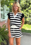 Stripe Top & Short Set