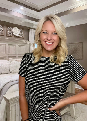 Black & White Stripe Dress