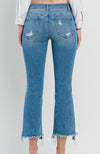 Flying Monkey Mid Rise Crop Jeans