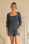 Navy Tweed Jacket & Short SET