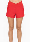Mono B Red Crossover Shorts