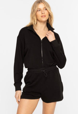 Black Long Sleeve MonoB Romper