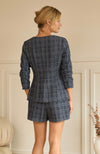 Navy Tweed Jacket & Short SET