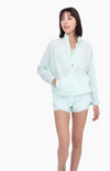 Mint Mock Neck Jacket & Short SET