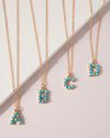 Turquoise Initial Neclace