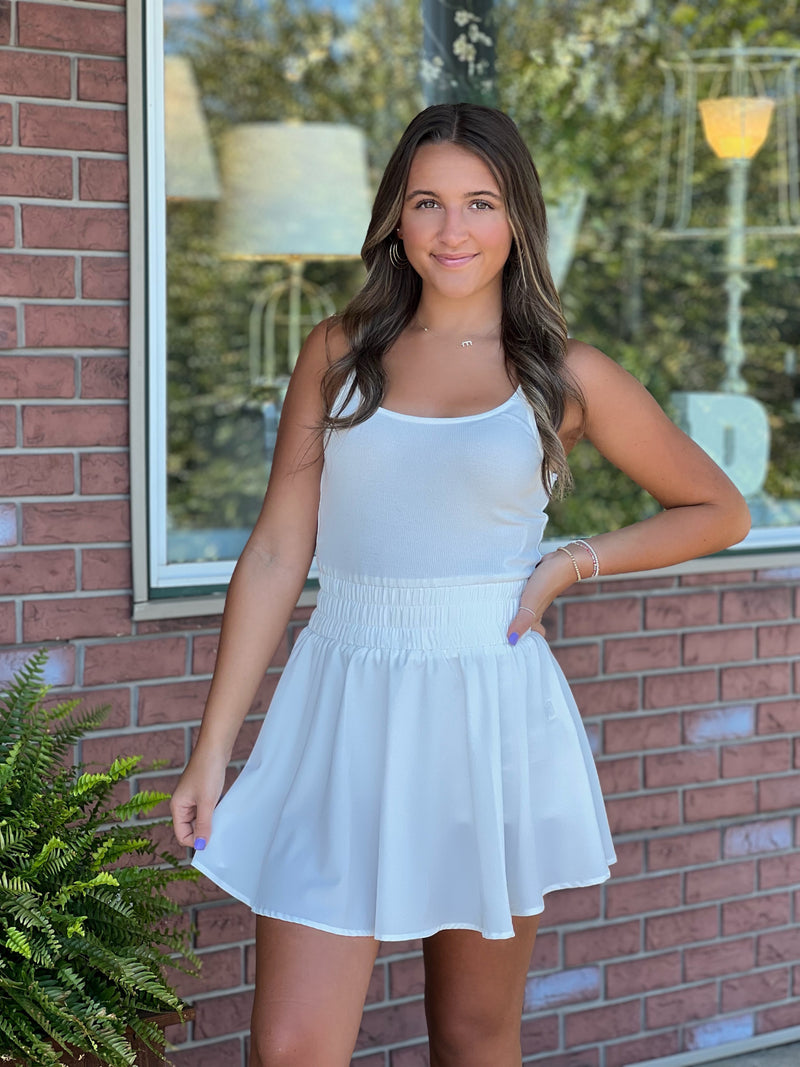 White Skort Tennis Dress